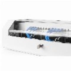 NWS Wandschrank 19 Slim Line 3HE rotierbar, 2HE fix, 145x500x475 mm, Farbe Grau (RAL 7035)