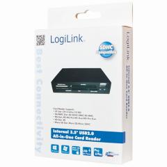 CardReader 8cm (3,5) Logilink black retail