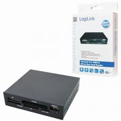 CardReader 8cm (3,5) Logilink black retail