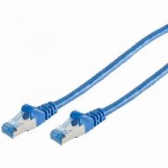 Patchkabel CAT6a RJ45 S/FTP 0,25m Blue