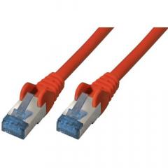 Patchkabel CAT6a RJ45 S/FTP 10m red