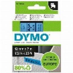 Dymo LabelWriter - D1 Etiketten Selbstklebend - 12 mm x 7 m - Schwarz auf Blau - (S0720560)