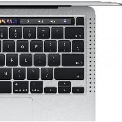 Apple 13 MacBook Pro: Apple M1 chip with 8_core CPU and 8_core GPU, 8GB,256GB SSD - Silver