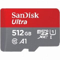 512GB SanDisk Ultra MicroSDXC 120MB/s +Adapter