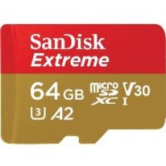 64GB SanDisk Extreme MicroSDXC 160MB/s +Adapter