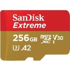 256GB SanDisk Extreme MicroSDXC 160MB/s +Adapter