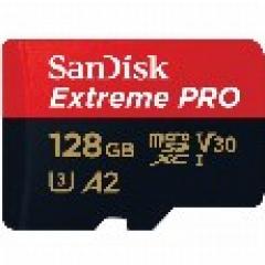 128GB SanDisk Extreme Pro MicroSDXC 170MB/s +Adapter