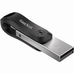STICK 64GB USB 3.0 SanDisk iXpand Go Apple Lightning black/silver