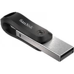 STICK 256GB USB 3.0 SanDisk iXpand Go Apple Lightning black/silver