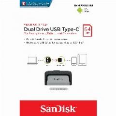 STICK 64GB USB 3.1 SanDisk Ultra Dual Drive Type-A/Type-C black/silver