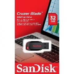 STICK 32GB USB 2.0 SanDisk Cruzer Blade black/red