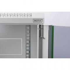 NWS Wandschrank 19 12HE Digitus 638,40x600x450 mm, Farbe Grau (RAL 7035)