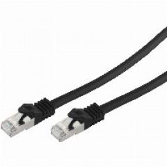 Patchk.CAT7/6a S/FTP 5m black RJ45 Halogenfrei (LSZH)