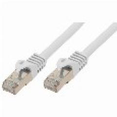 Patchkabel CAT7/6a S/FTP 5m white RJ45 Halogenfrei (LSZH)
