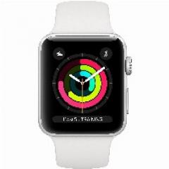 Apple Watch Series 3 GPS, 38mm Silver Aluminium Case with White Sport Band
