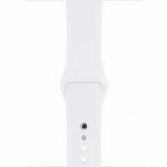 Apple Watch Series 3 GPS, 42mm Silver Aluminium Case with White Sport Band