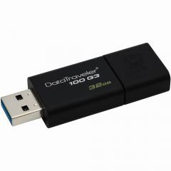 STICK 32GB USB 3.0 Kingston DataTraveler 100G3 black