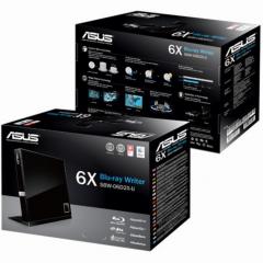 Externer BluRay-Brenner ASUS SBW-06D2X-U Slim USB black