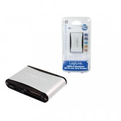 CardReader USB LogiLink 56/1+HC black/silver