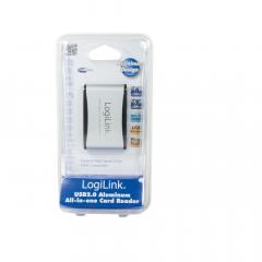 CardReader USB LogiLink 56/1+HC black/silver
