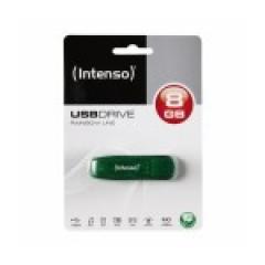 STICK 8GB USB 2.0 Intenso Rainbow Line Transparent Green