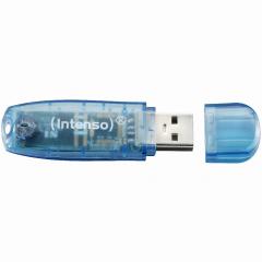 STICK 4GB USB 2.0 Intenso Rainbow Line Transparent Blue