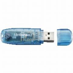 STICK 4GB USB 2.0 Intenso Rainbow Line Transparent Blue
