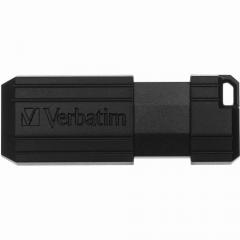 STICK 64GB USB 2.0 Verbatim StorenGo PinStripe Black