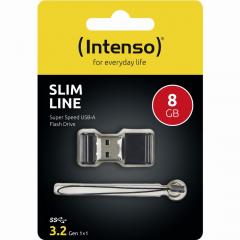 STICK 8GB USB 3.0 Intenso Slim Line Black