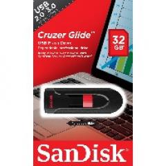STICK 32GB USB 2.0 SanDisk Cruzer Glide black