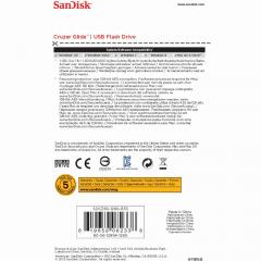STICK 128GB USB 2.0 SanDisk Cruzer Glide black