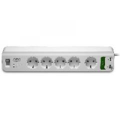 APC SurgeArrest Essential PM5U-GR - 5x Überspannungsschutz + 2x USB mit Ladefunktion