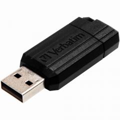 STICK 32GB USB 2.0 Verbatim StorenGo PinStripe Black
