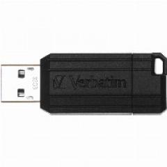 STICK 32GB USB 2.0 Verbatim StorenGo PinStripe Black
