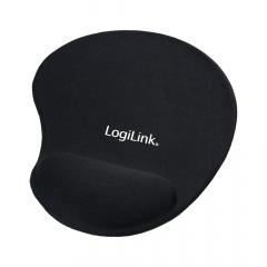 Mauspad LogiLink mit Silikon Handauflage Black