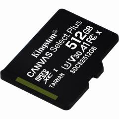 512GB Kingston Canvas Select Plus MicroSDXC 100MB/s +Adapter