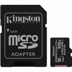 512GB Kingston Canvas Select Plus MicroSDXC 100MB/s +Adapter