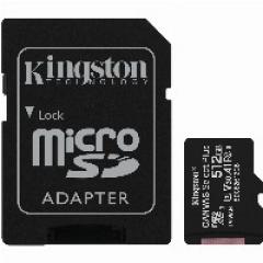 512GB Kingston Canvas Select Plus MicroSDXC 100MB/s +Adapter