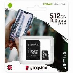 512GB Kingston Canvas Select Plus MicroSDXC 100MB/s +Adapter