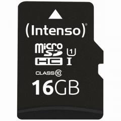 16GB Intenso Premium MicroSDHC 45MB/s +Adapter