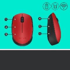 Logitech M171 Wireless red