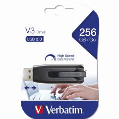 STICK 256GB USB 3.0 Verbatim StorenGo V3 grey