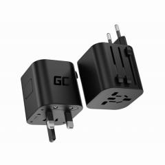 Steckdosen Universaladapter Green Cell TripCharge AC100-240 maximal 880-1840W 110-240V Black