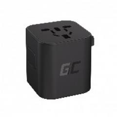 Steckdosen Universaladapter Green Cell TripCharge AC100-240 maximal 880-1840W 110-240V Black