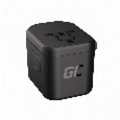 Steckdosen Universaladapter Green Cell TripCharge Pro AC100-240 maximal 880-1840W 110-240V USB-C Power Delivery USB Ultra Charge Black