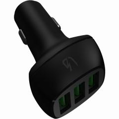 Auto Ladegerät Green Cell PowerRide 3xUSB Ultra Charge 12/24V 54W Black
