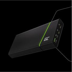 Powerbank Green Cell PowerPlay Ultra 2xUSB 2xUSB-C Power Delivery 26800mAh 128W Black