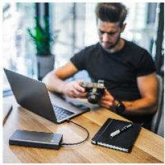 Powerbank Green Cell PowerPlay Ultra 2xUSB 2xUSB-C Power Delivery 26800mAh 128W Black