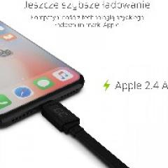 USB > Lightning (ST-ST) 0,25m Green Cell Black