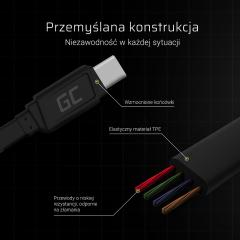 KAB USB > USB-C (ST - ST) 0,25m Green Cell Black